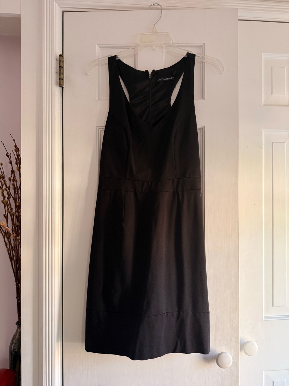 Cynthia Rowley Black Midi Sleeveless Dress